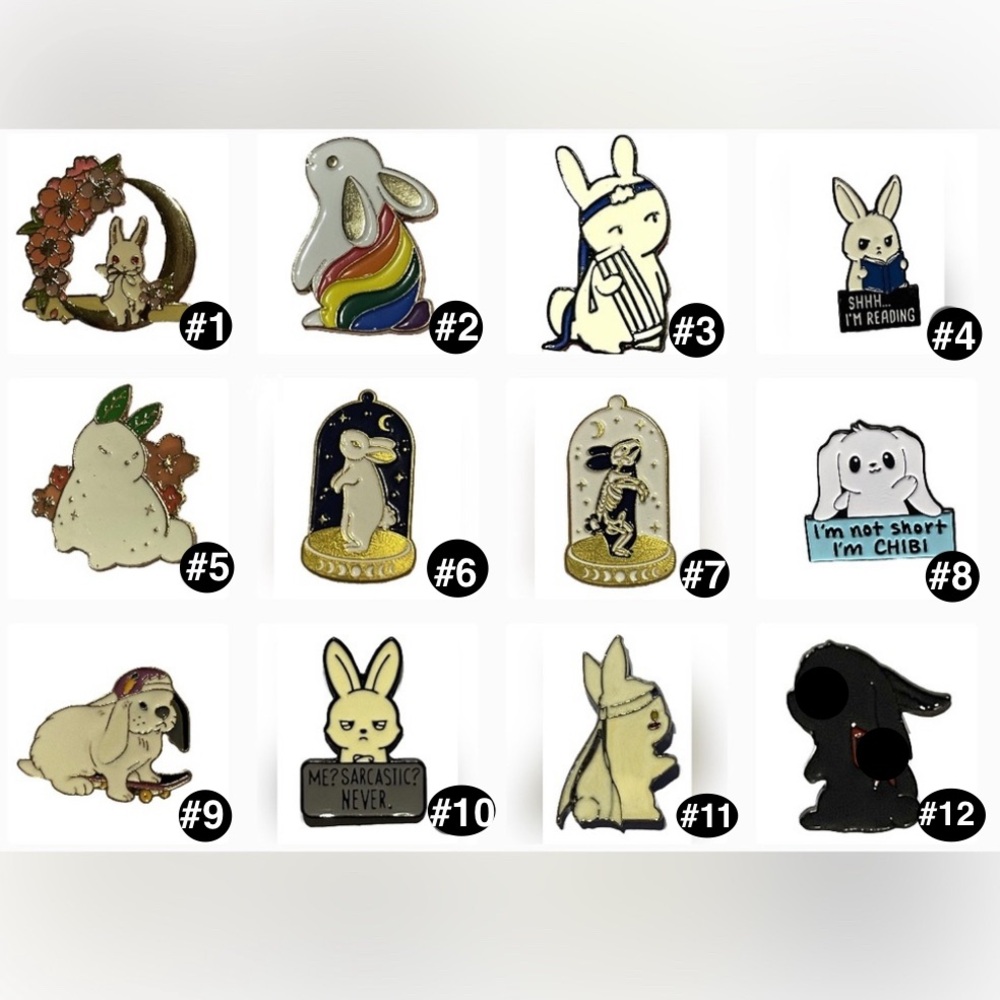 Bunny pins brand new - Picture 1 of 14
